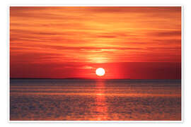 Wall art print Sunset on Lake Constance - Lucas Tiefenthaler