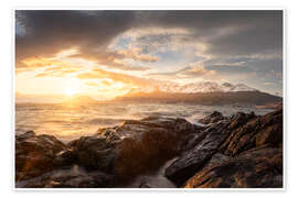 Wall art print Sunset in Ushuaia, Argentina - Lucas Tiefenthaler