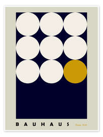 Wall art print Bauhaus poster with geometries - Annick