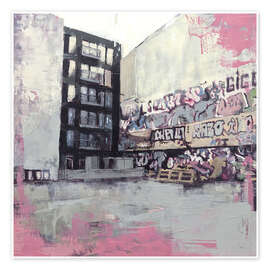 Wall art print Streetart Contemporary Cityscape, Berlin - Eduard Warkentin