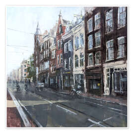 Wall art print Amsterdam, Cityscape - Eduard Warkentin