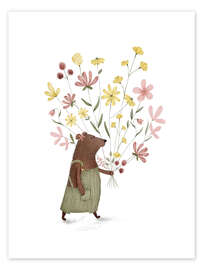 Wall art print Bernard Wild Flowers Art - Urchin Bay