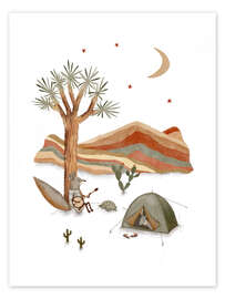 Wall art print Desert Fox Adventure - Urchin Bay