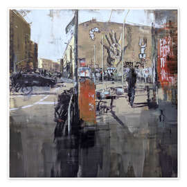 Wall art print Urban street scene, Berlin Mitte - Eduard Warkentin