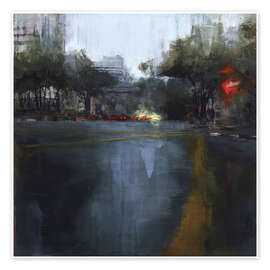 Wall art print Driving through tropical thunderstorm in Kuala Lumpur - Eduard Warkentin