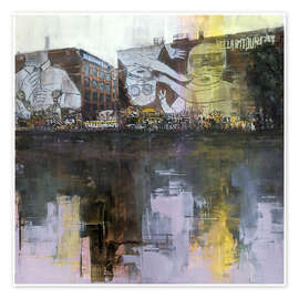 Wall art print Street art lost artwork in Kreuzberg, Berlin - Eduard Warkentin