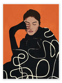 Wall art print Thinking of a moment - Branka Kodžoman