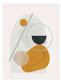 Wall art print Abstract Shapes II - Branka Kodžoman