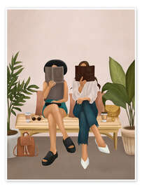 Wall art print We're Reading - Branka Kodžoman