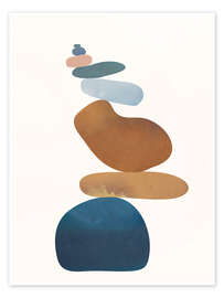 Wall art print Balancing Stones I - Branka Kodžoman