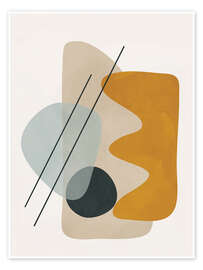 Wall art print Abstract Shapes I - Branka Kodžoman