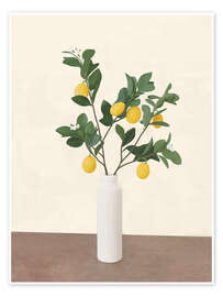Wall art print Lemon Branches II - Branka Kodžoman