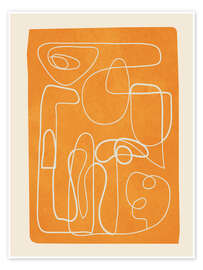 Wall art print Lines in Space III - Branka Kodžoman