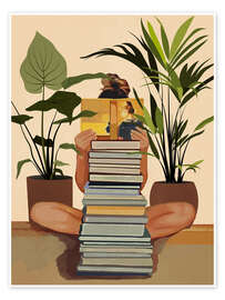 Wall art print Book Lover - Branka Kodžoman