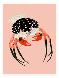 Wall art print Vivid Crab - Artsy Sesta