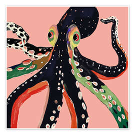 Wall art print Colourful Octopus - Artsy Sesta