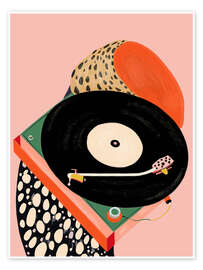 Wall art print Nostalgic Grooves - Artsy Sesta