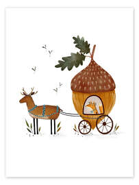 Wall art print Acorn Carriage - Urchin Bay
