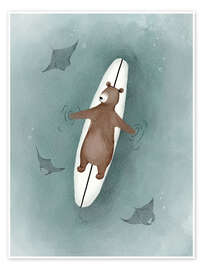 Wall art print Barnaby Floating - Urchin Bay