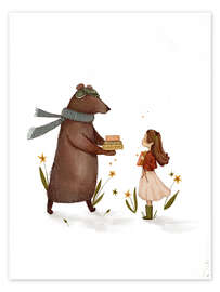 Wall art print Bernard &amp; Lilou - Urchin Bay