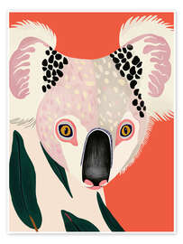 Wall art print Koala Portrait - Artsy Sesta