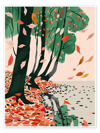 Wall art print Autumn Leaves - Artsy Sesta