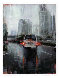 Wall art print Kuala Lumpur, traveling in a tropical storm - Eduard Warkentin