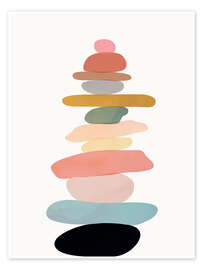 Wall art print Balancing Stones - Branka Kodžoman
