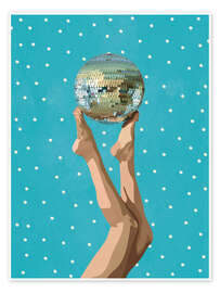 Wall art print Disco Feet - Branka Kodžoman