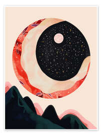 Wall art print Mystic Moon - Artsy Sesta
