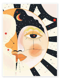 Wall art print Mysterious Sun - Artsy Sesta