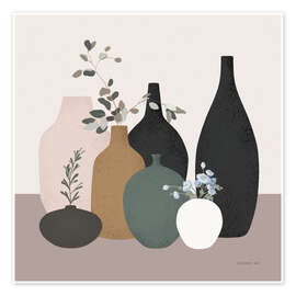 Wall art print Boho Vessels - Danhui Nai