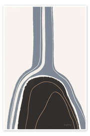 Poster Waterfall Abstract I - Becky Thorns