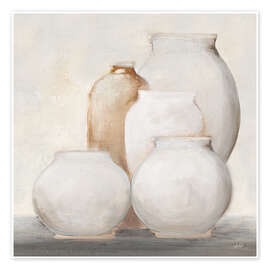 Wall art print Farmhouse Vases - Julia Purinton