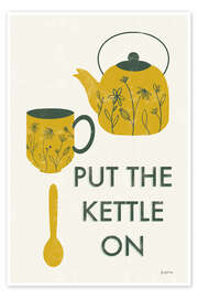 Wall art print Put the kettle on - Becky Thorns