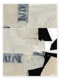 Wall art print Monochrome Falls I - Cartissi