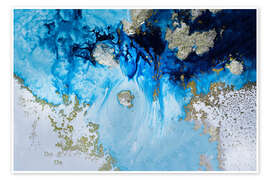 Wall art print Blue Haven Reef - Petra Meikle