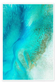 Wall art print Turquoise Tranquility - Petra Meikle