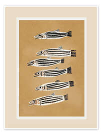 Wall art print Minimal Fish Study - Branka Kodžoman
