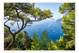 Wall art print Capri in summer - Jan Christopher Becke