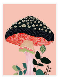 Wall art print Garden Mushroom - Artsy Sesta