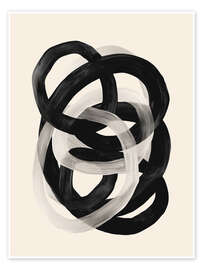 Wall art print Interwoven Lines - Branka Kodžoman