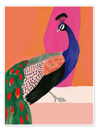 Wall art print Beautiful Peacock - Artsy Sesta