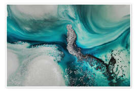 Wall art print Aqua Passage - Petra Meikle