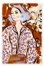 Wall art print Ember Gaze - treechild