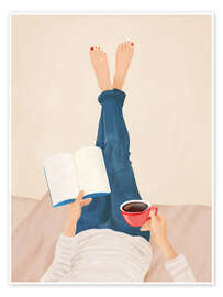 Wall art print Morning Read - Branka Kodžoman