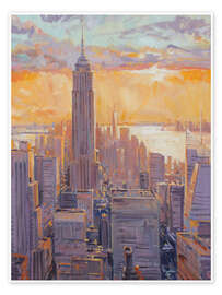 Poster Manhatten Sunset - Paul Simmons