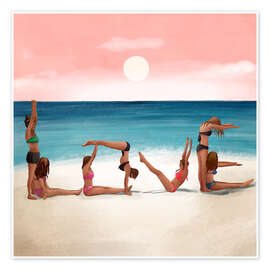 Wall art print Sunset Love - Branka Kodžoman