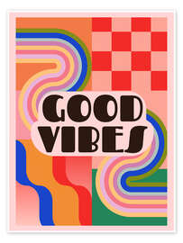 Wall art print Good Vibes - ThingDesign