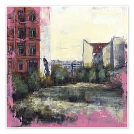Wall art print Vacant lot in Berlin Mitte - Houses of Berlin - Eduard Warkentin